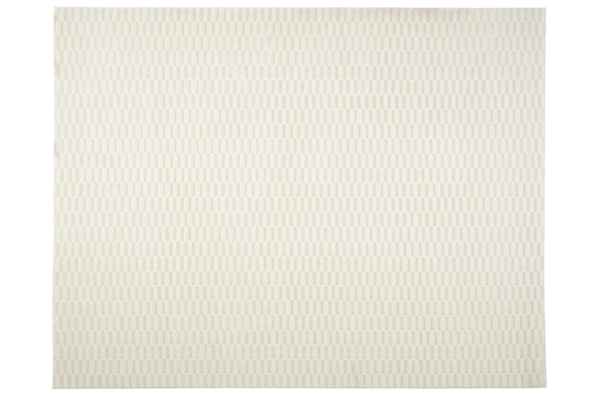 Machine-Washable Area Rug with Rounded Checkerboard Texture, Recycled Polyester, Medium Pile, Multiple Sizes