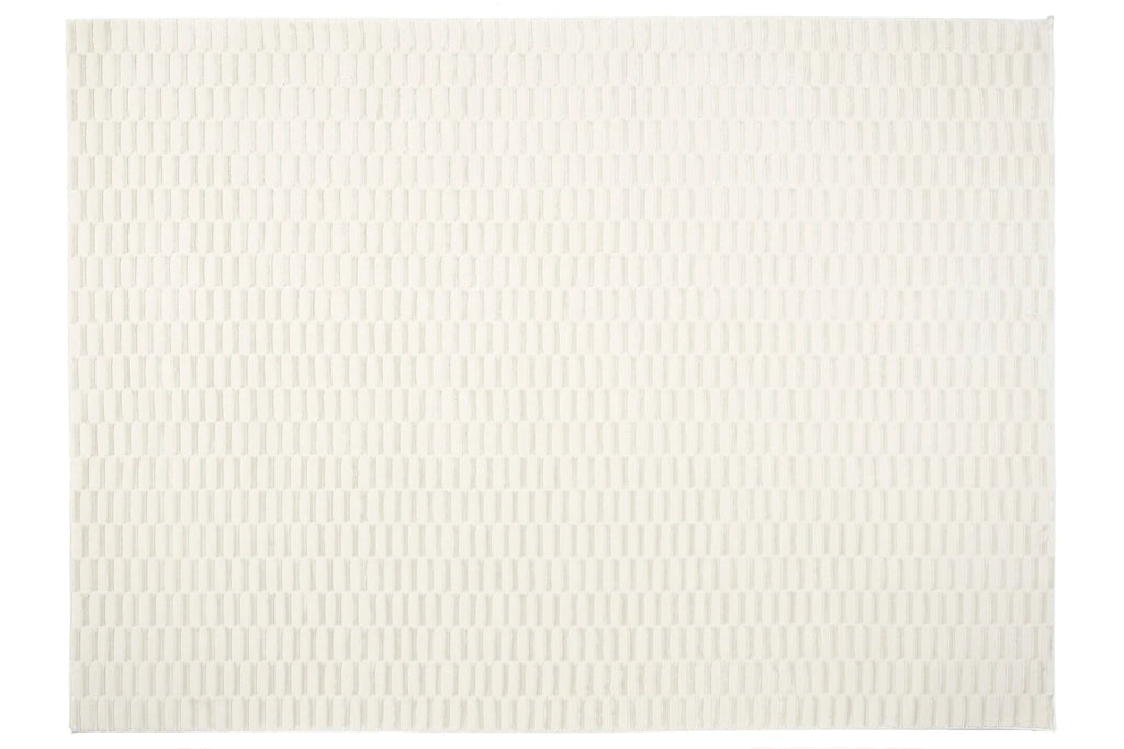 Machine-Washable Area Rug with Rounded Checkerboard Texture, Recycled Polyester, Medium Pile, Multiple Sizes