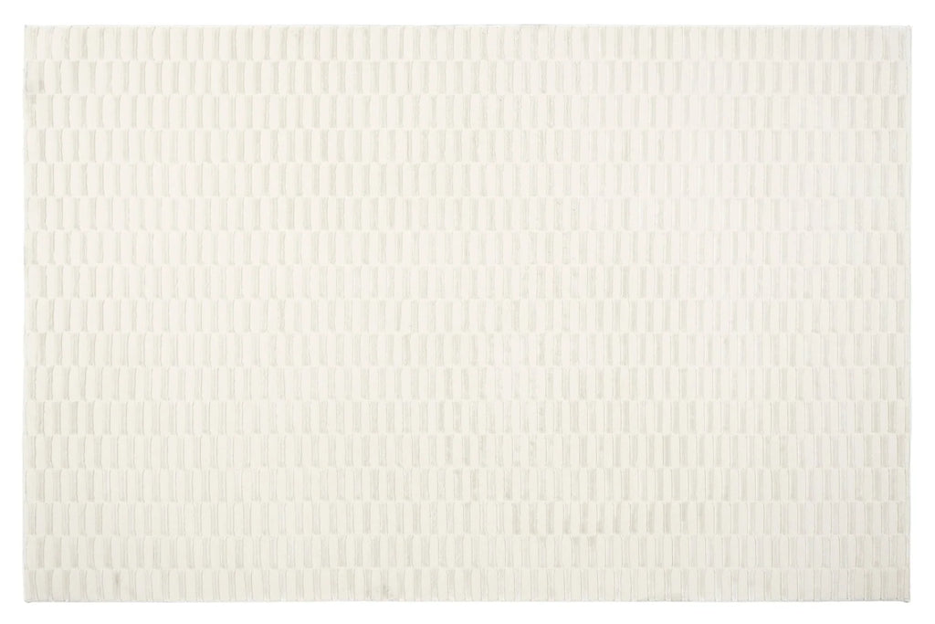 Machine-Washable Area Rug with Rounded Checkerboard Texture, Recycled Polyester, Medium Pile, Multiple Sizes