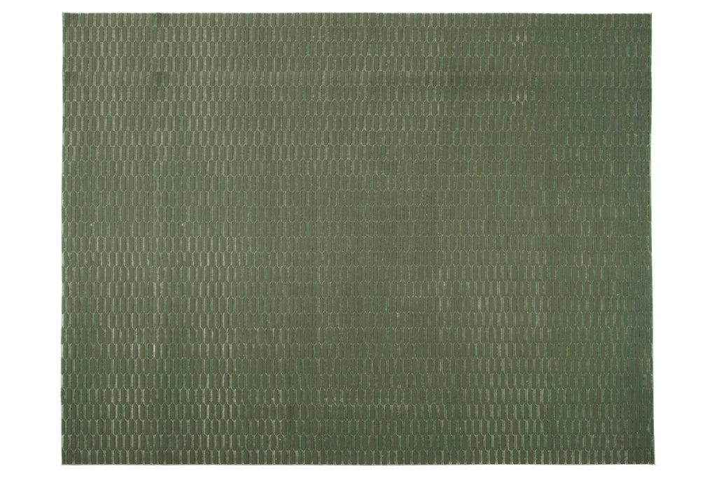 Machine-Washable Area Rug with Rounded Checkerboard Texture, Recycled Polyester, Medium Pile, Multiple Sizes