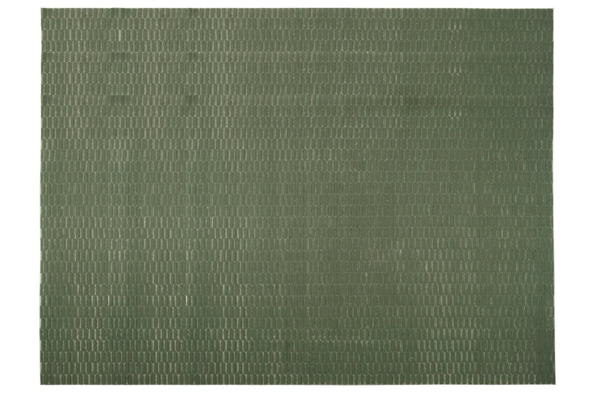 Machine-Washable Area Rug with Rounded Checkerboard Texture, Recycled Polyester, Medium Pile, Multiple Sizes