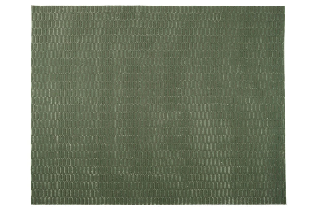 Machine-Washable Area Rug with Rounded Checkerboard Texture, Recycled Polyester, Medium Pile, Multiple Sizes