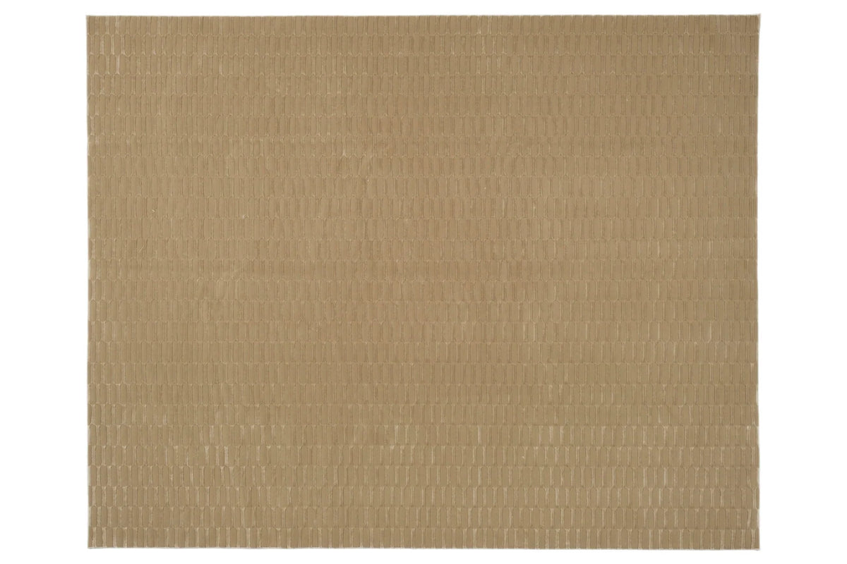 Machine-Washable Area Rug with Rounded Checkerboard Texture, Recycled Polyester, Medium Pile, Multiple Sizes