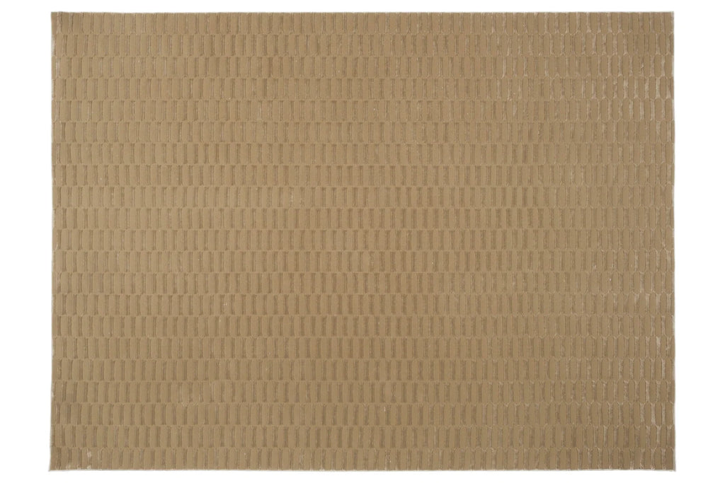 Machine-Washable Area Rug with Rounded Checkerboard Texture, Recycled Polyester, Medium Pile, Multiple Sizes
