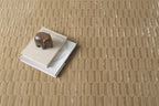 Machine-Washable Area Rug with Rounded Checkerboard Texture, Recycled Polyester, Medium Pile, Multiple Sizes