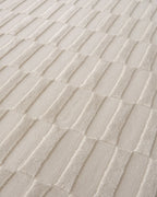 Machine-Washable Area Rug with Rounded Checkerboard Texture, Recycled Polyester, Medium Pile, Multiple Sizes