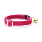 Magenta Pink Velvet Pet Collar