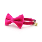 Magenta Pink Velvet Pet Collar
