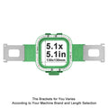 Magnetic Embroidery Hoop Frame, 130 x 130 mm for Select Brother PR and VR Machines · 130 x 130 mm (5.1 x 5.1 in) inside di