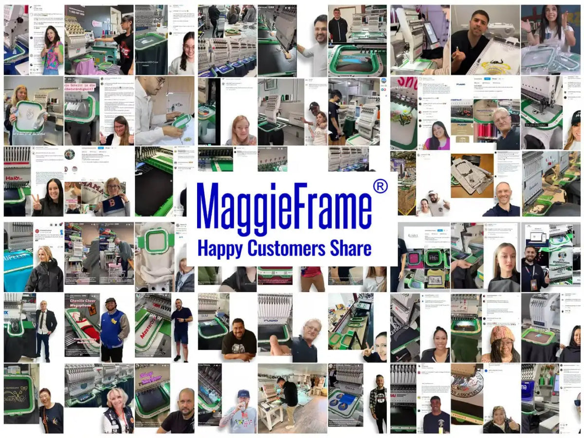 Magnetic Embroidery Hoop Frame, 130 x 130 mm for Select Brother PR and VR Machines · 130 x 130 mm (5.1 x 5.1 in) inside di
