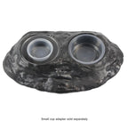Magnetic Gecko Feeding Ledge in Mushroom Style for Elevated Feeding, Holding Two 1.5 oz Cups