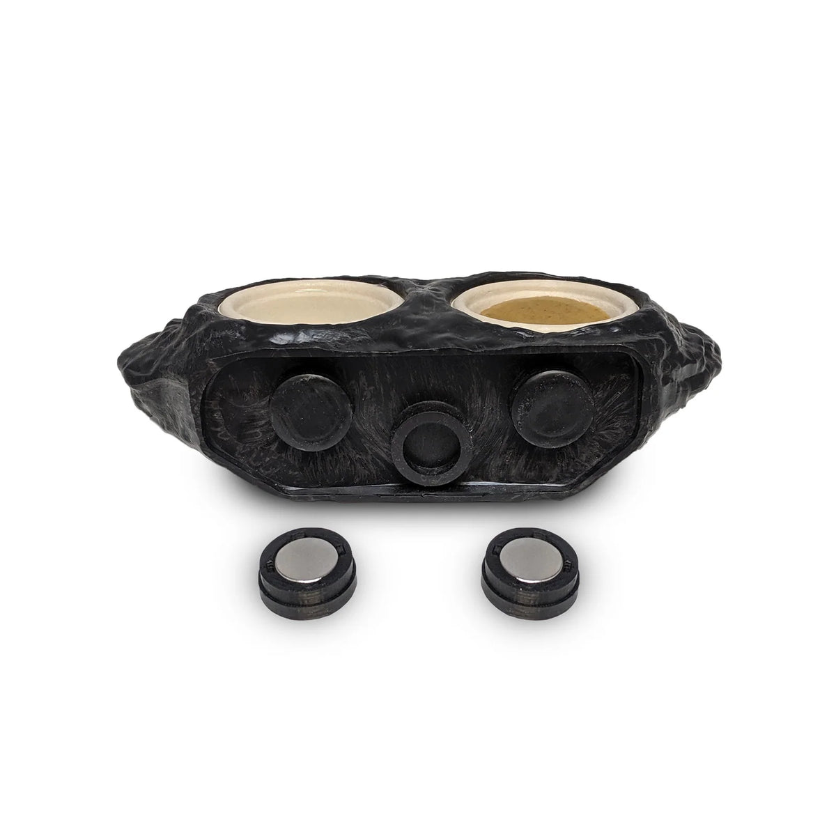 Magnetic Gecko Feeding Ledge in Mushroom Style for Elevated Feeding, Holding Two 1.5 oz Cups