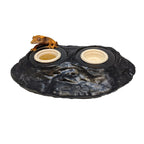 Magnetic Gecko Feeding Ledge in Mushroom Style for Elevated Feeding, Holding Two 1.5 oz Cups