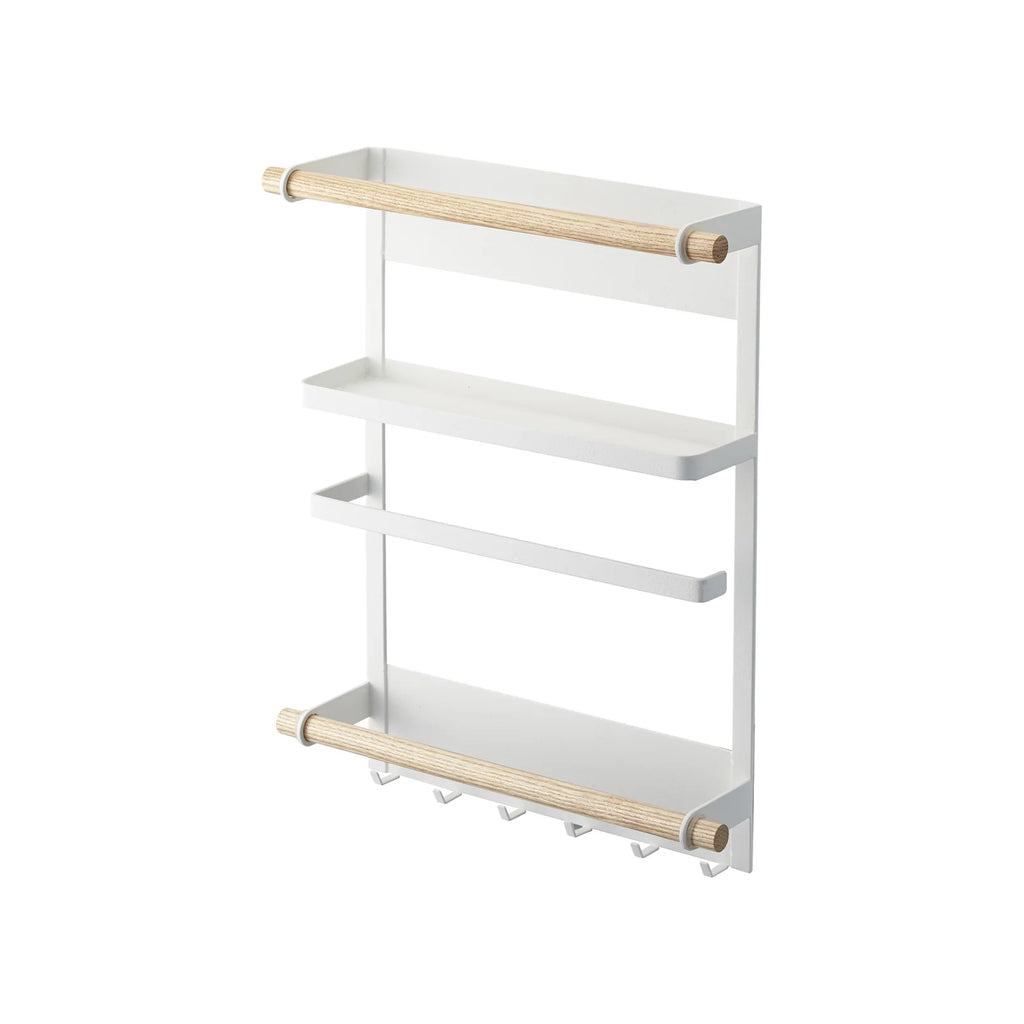 Magnetic Kitchen Organizer in Steel and Wood