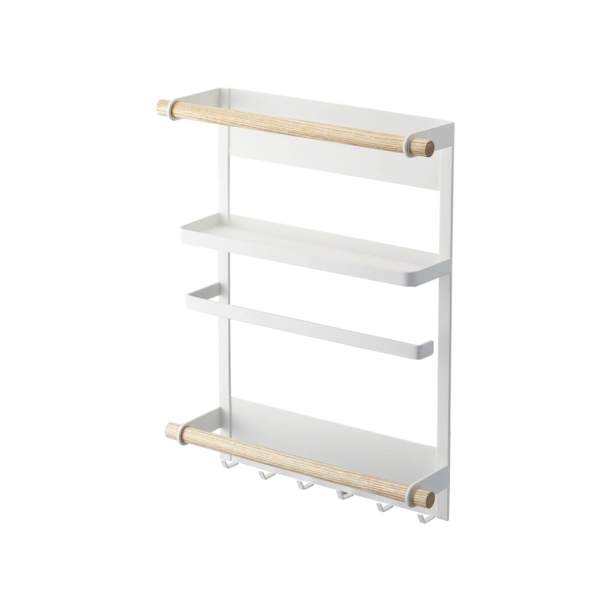 Magnetic Kitchen Organizer in Steel and Wood