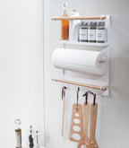 Magnetic Kitchen Organizer in Steel and Wood