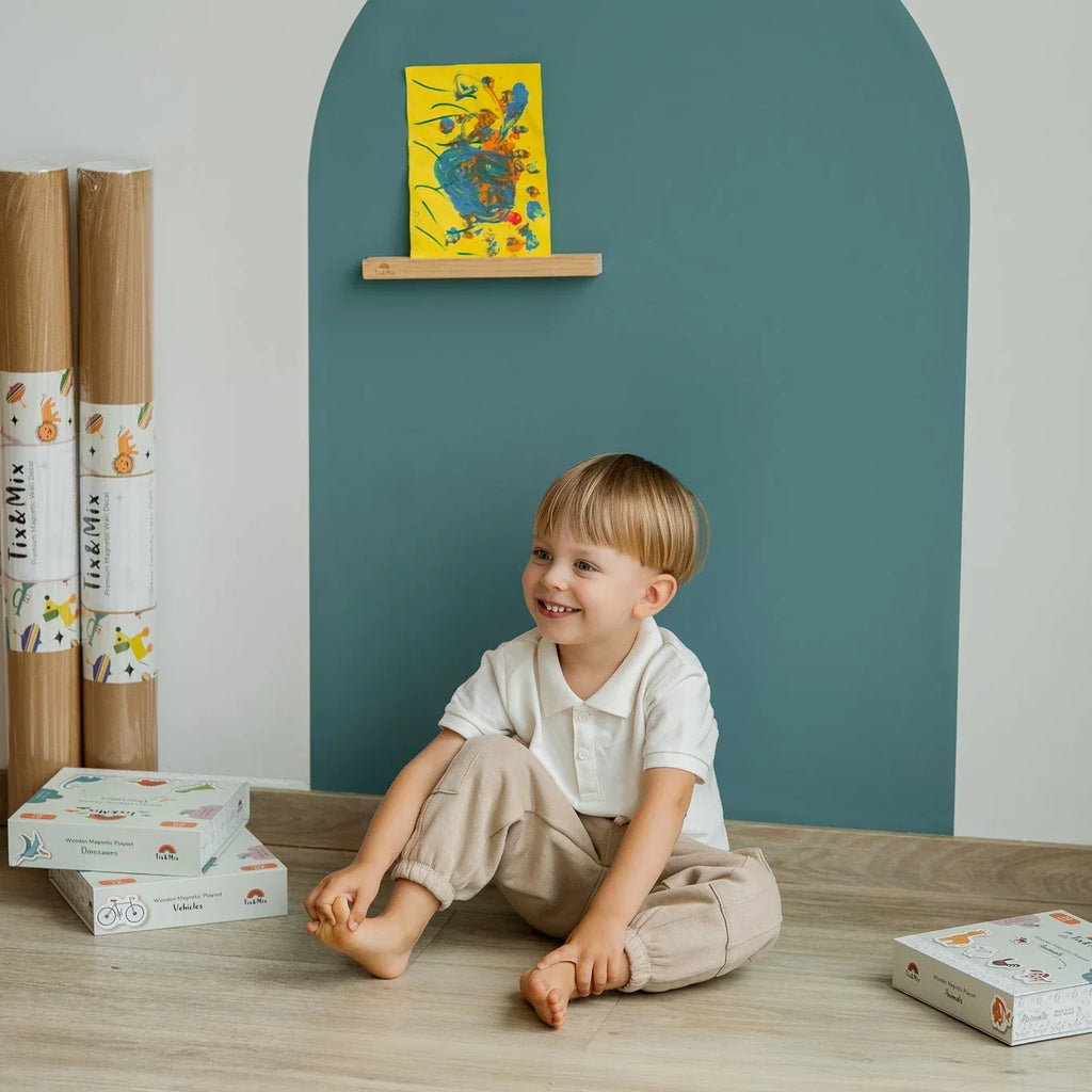 Magnetic Wooden Display Shelf