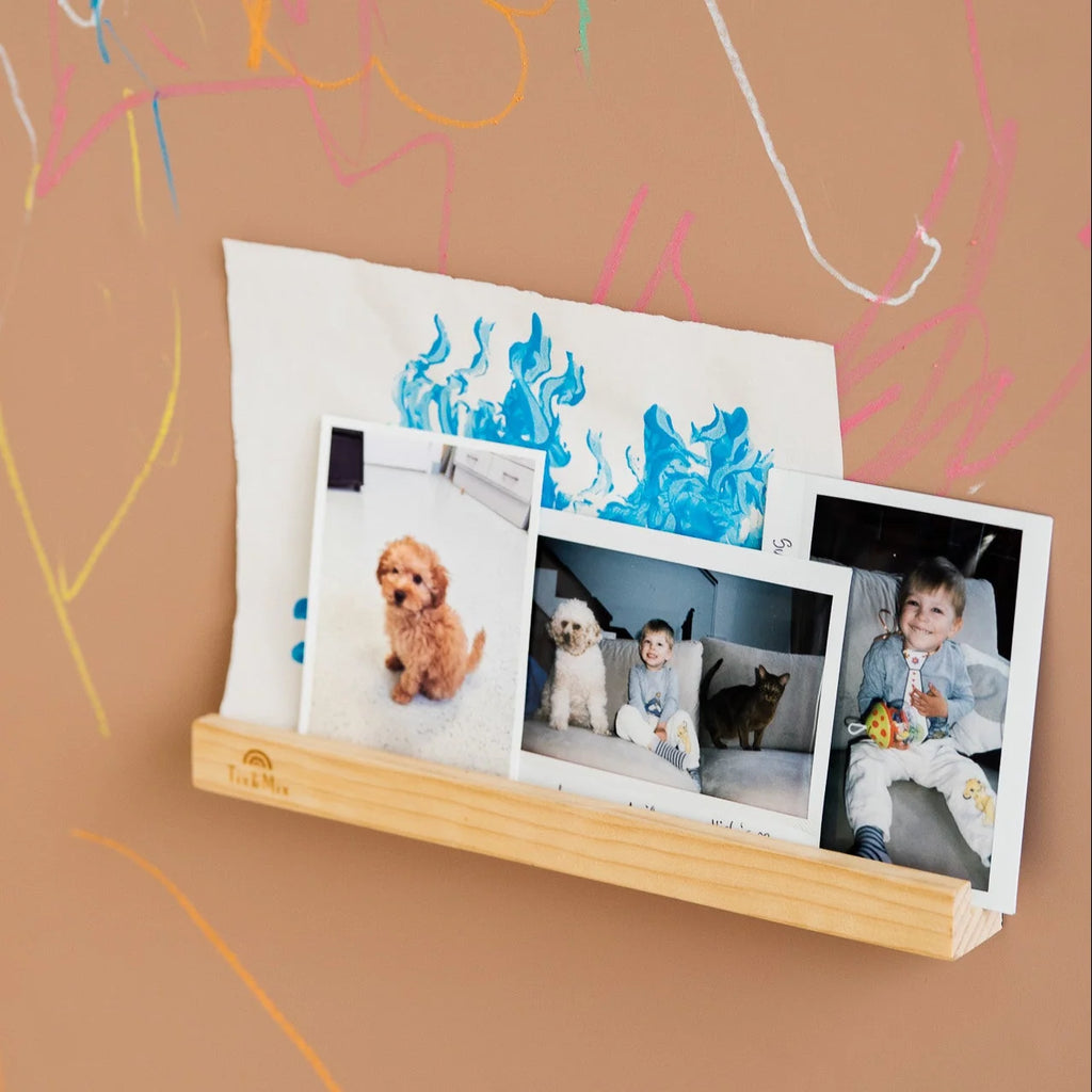 Magnetic Wooden Display Shelf