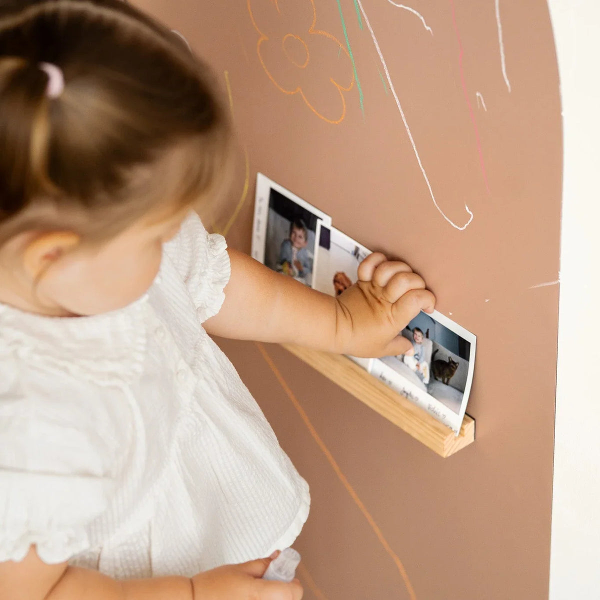 Magnetic Wooden Display Shelf