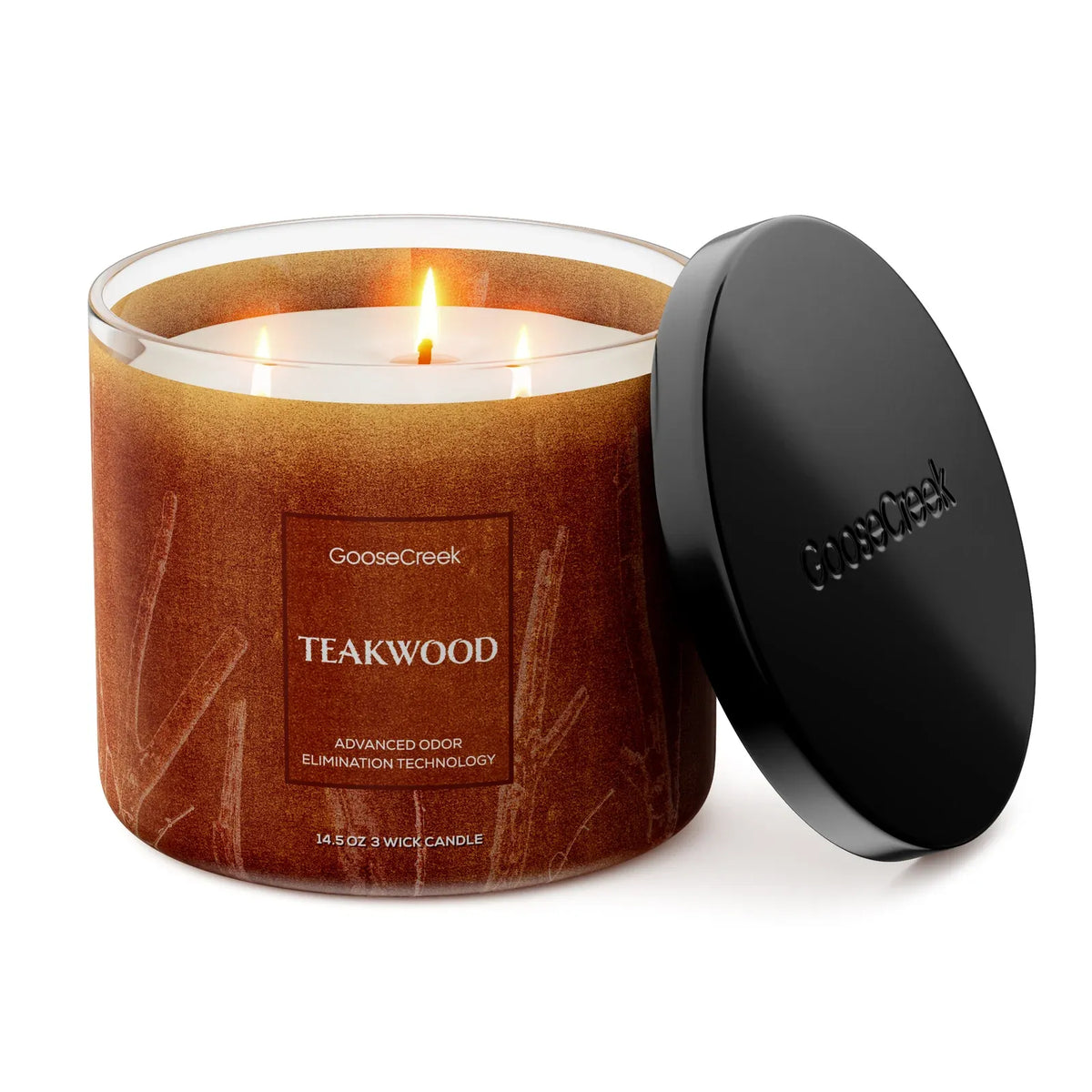 Mahogany Teakwood 3-Wick Scented Candle