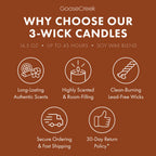 Mahogany Teakwood 3-Wick Scented Candle