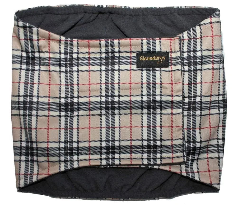 Male Dog Belly Band with Waterproof P.U.L. Outer Layer, Microflee — XL / No Pads / XL / 2 Pads / XXL / No Pads / XXL / 2 Pads