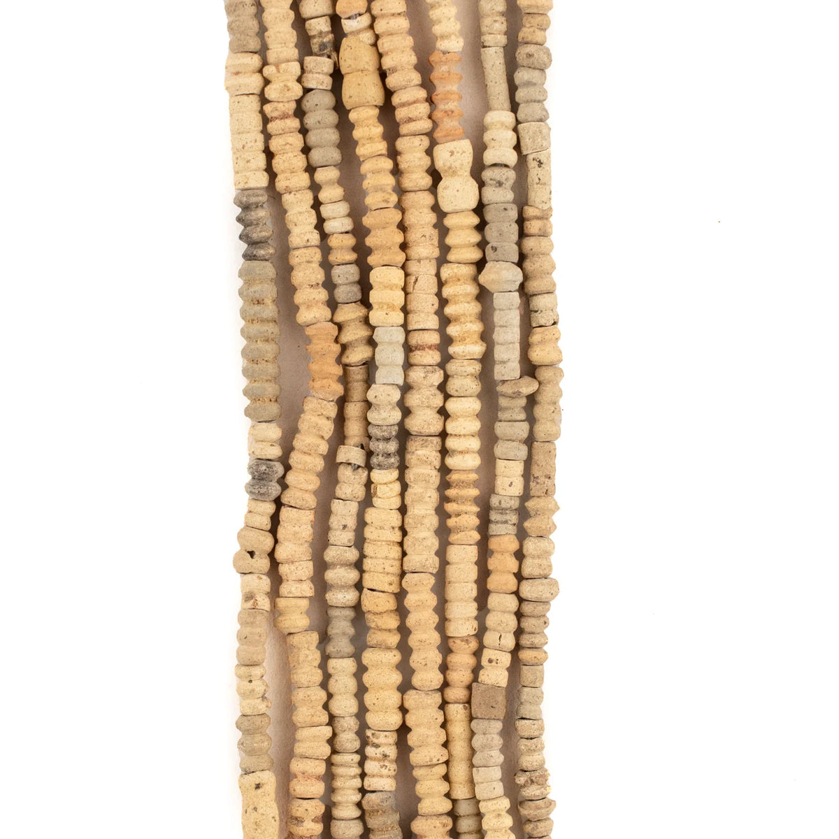 Mali Clay Beads in Earthy Terracotta and Brown Tones, Four