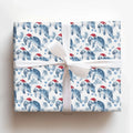 Manatee Christmas Wrapping Paper in Glossy 90 GSM Fine Art Paper