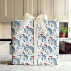 Manatee Christmas Wrapping Paper in Glossy 90 GSM Fine Art Paper