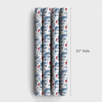Manatee Christmas Wrapping Paper in Glossy 90 GSM Fine Art Paper