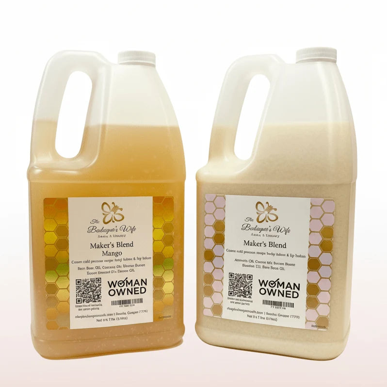 Mango Soap Making Oil Blend for Cold Process Recipes, Including a Mixed Mango and Cocoa Jug Pa — 1 Mango & 1 Cocoa Jug (14lb)