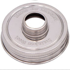 Mason Jar Soap Dispenser Pump with a Satin Finish and Threaded Lid for Regular or Wide Mouth Jars