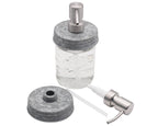 Mason Jar Soap Dispenser Pump with a Satin Finish and Threaded Lid for Regular or Wide Mouth Jars