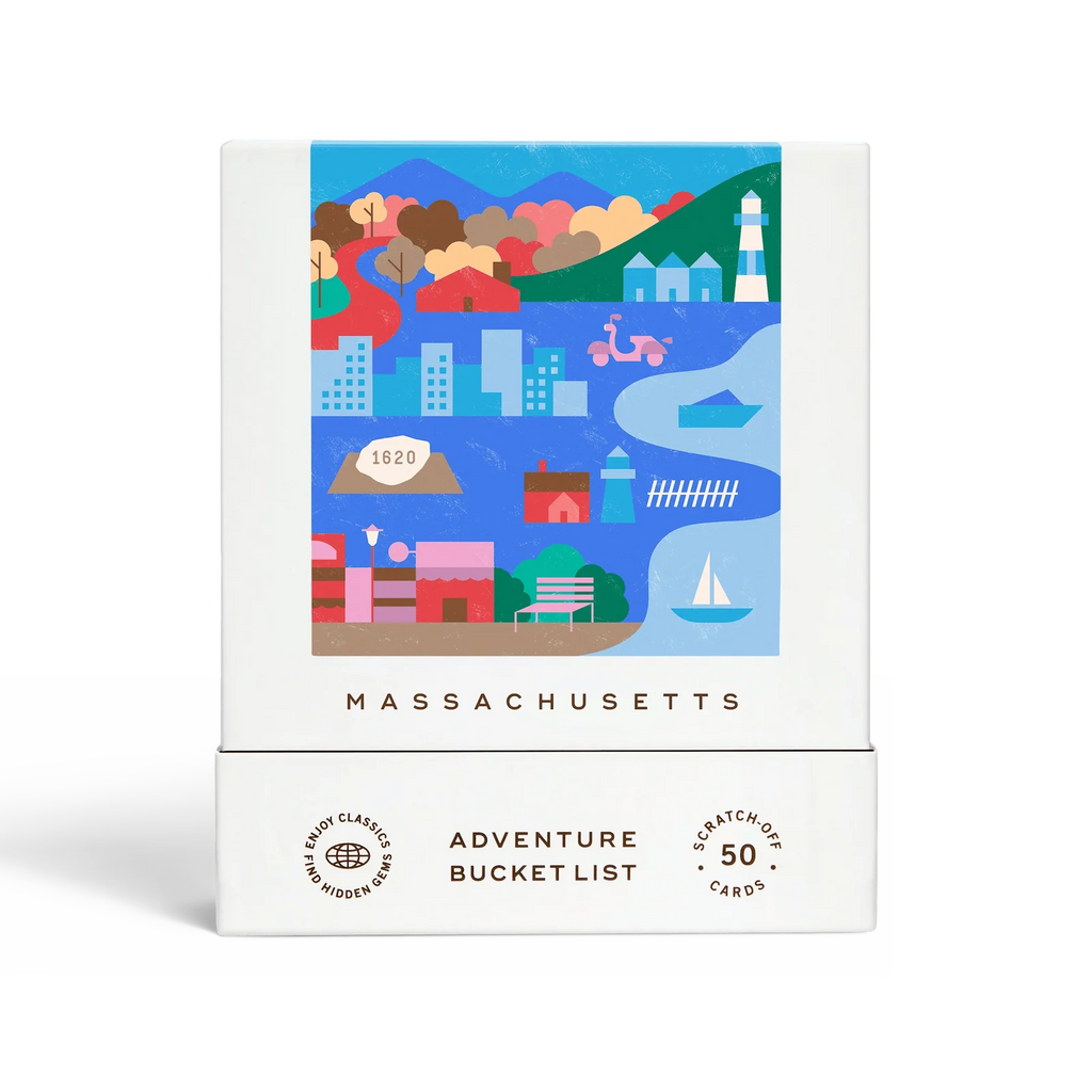 Massachusetts Scratch-Off Adventure Bucket List Gift Set with 50 Local Activities · 50 scratch-off adventures