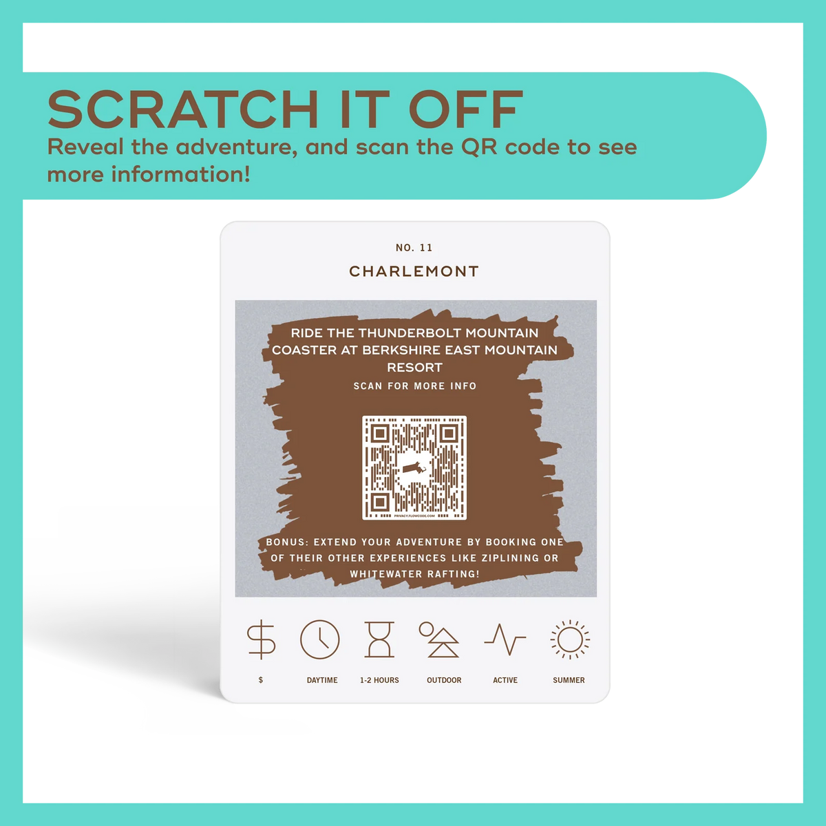 Massachusetts Scratch-Off Adventure Bucket List Gift Set with 50 Local Activities · 50 scratch-off adventures