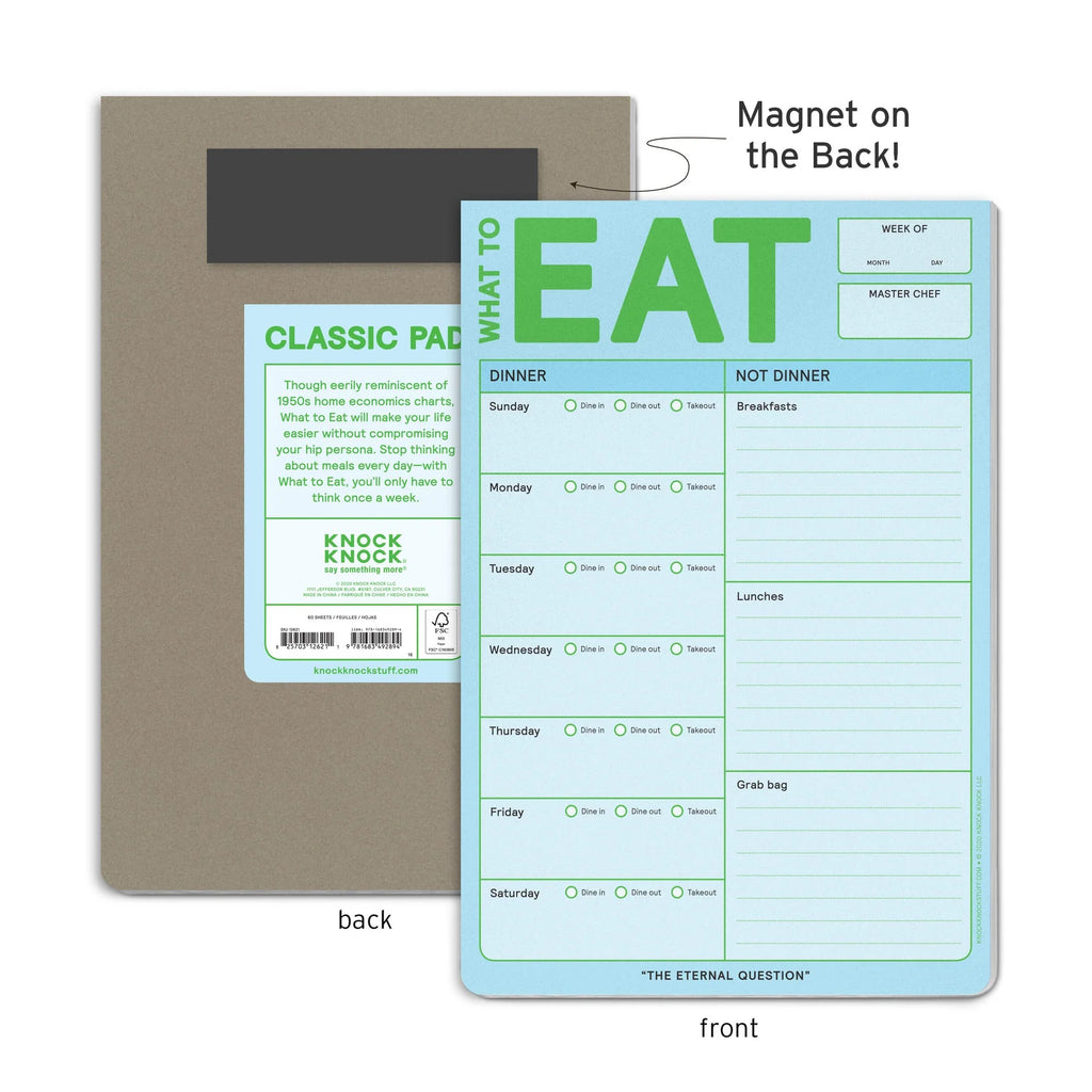 Meal Planning Notepad in Pastel Edition