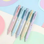 Mechanical Pencil with Automatically Rotating 0.5 mm HB Lead and Pastel Character Artwork for Everyday Notes
