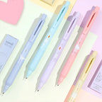 Mechanical Pencil with Automatically Rotating 0.5 mm HB Lead and Pastel Character Artwork for Everyday Notes