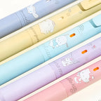 Mechanical Pencil with Automatically Rotating 0.5 mm HB Lead and Pastel Character Artwork for Everyday Notes