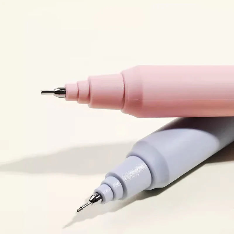 Mechanical Pencil with Automatically Rotating 0.5 mm HB Lead and Pastel Character Artwork for Everyday Notes
