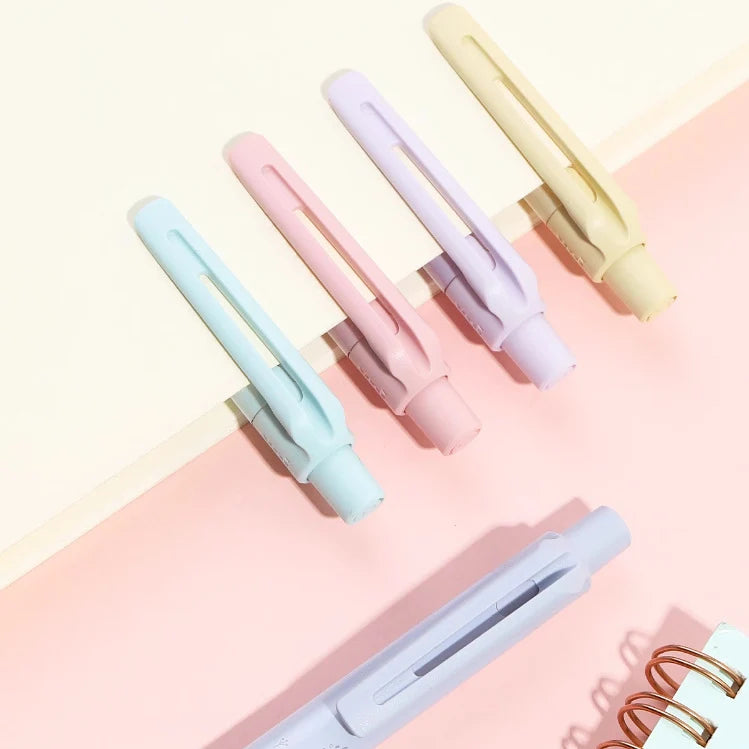 Mechanical Pencil with Automatically Rotating 0.5 mm HB Lead and Pastel Character Artwork for Everyday Notes