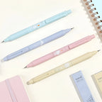 Mechanical Pencil with Automatically Rotating 0.5 mm HB Lead and Pastel Character Artwork for Everyday Notes