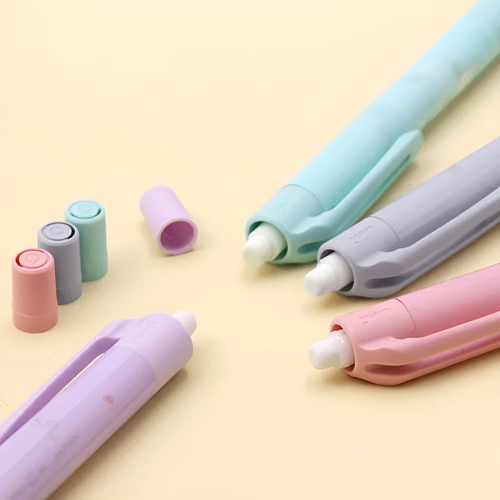 Mechanical Pencil with Automatically Rotating 0.5 mm HB Lead and Pastel Character Artwork for Everyday Notes