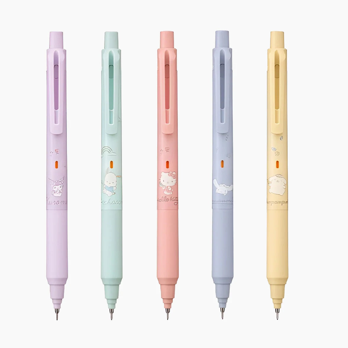 Mechanical Pencil with Automatically Rotating 0.5 mm HB Lead and Pastel Character Artwork for Everyday Notes