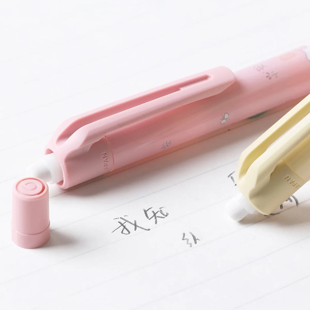 Mechanical Pencil with Automatically Rotating 0.5 mm HB Lead and Pastel Character Artwork for Everyday Notes