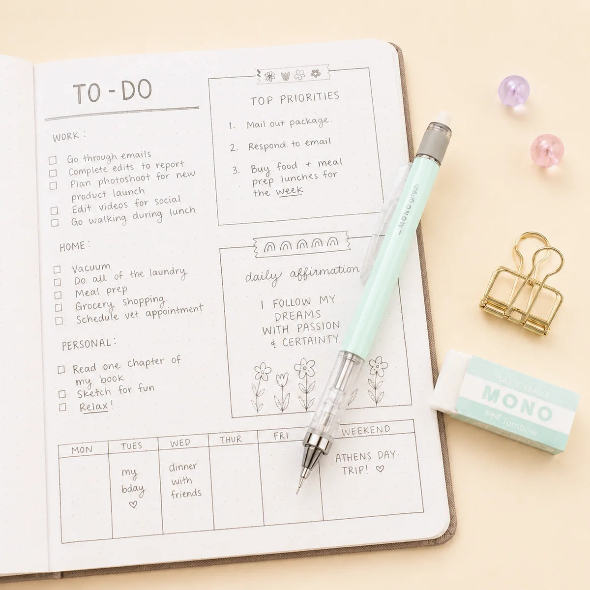 Mechanical Pencils and Eraser Refills