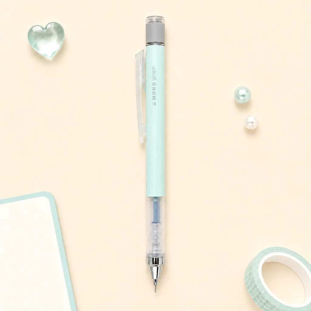 Mechanical Pencils and Eraser Refills, Mint Green