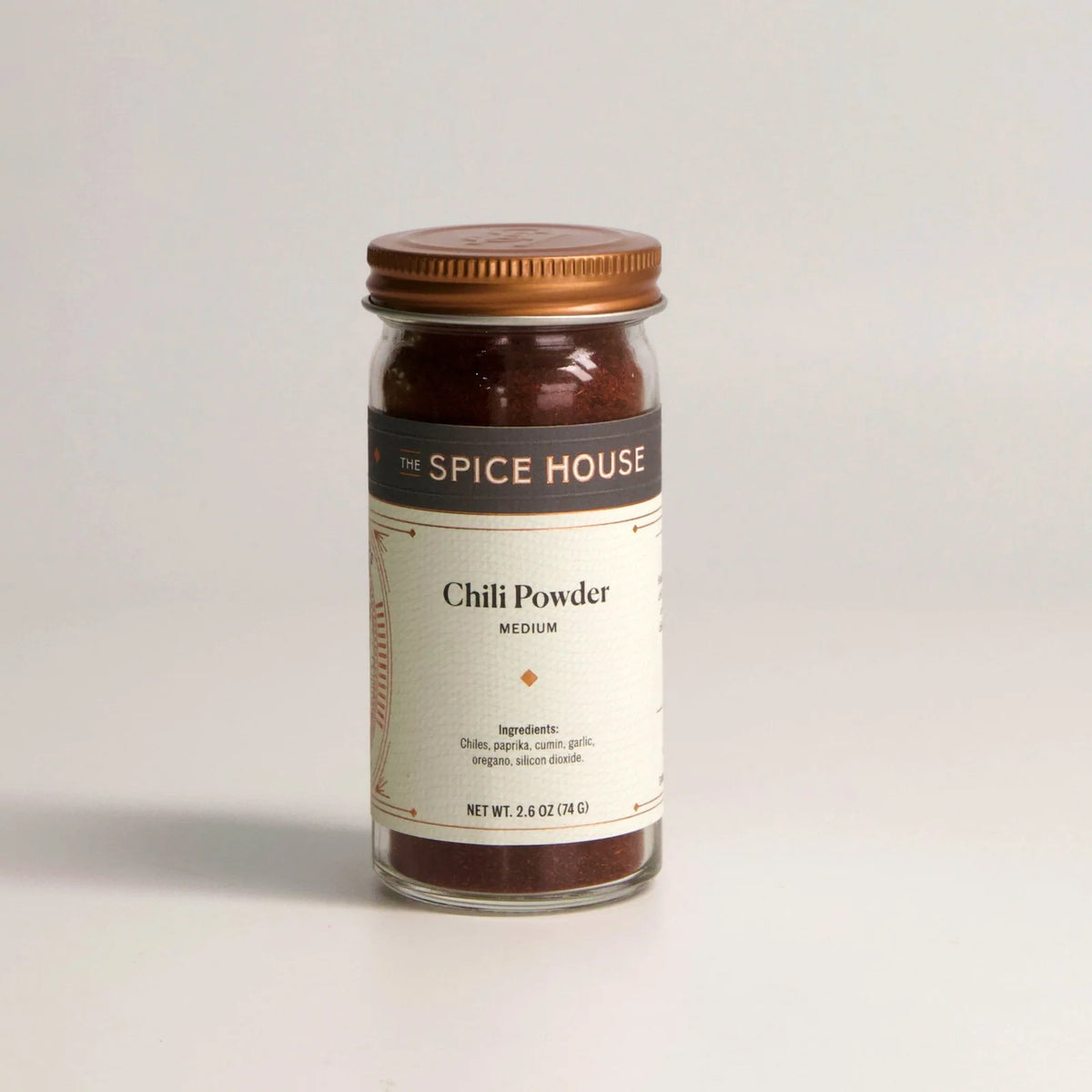 Medium Chili Powder Mixed in Small Batches, Jar, 2.6oz.