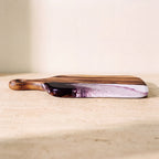 Medium Resin Paddle Serving Board, Camphor Laurel Timber, Hand-Poured Resin, Personalized Gift-Ready Design