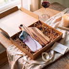 Medium Resin Paddle Serving Board, Camphor Laurel Timber, Hand-Poured Resin, Personalized Gift-Ready Design